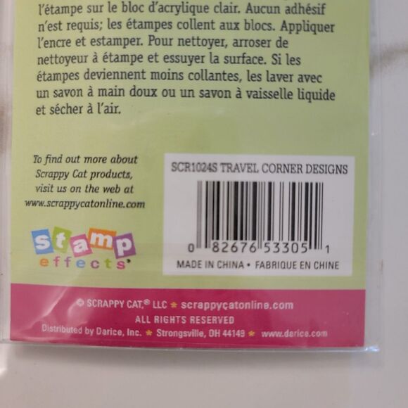 TRAVELER DESTINATIONS & TRAVEL CORNER DESIGNS Clear Cling Stamps Lot of 2 Pkgs - Picture 8 of 12